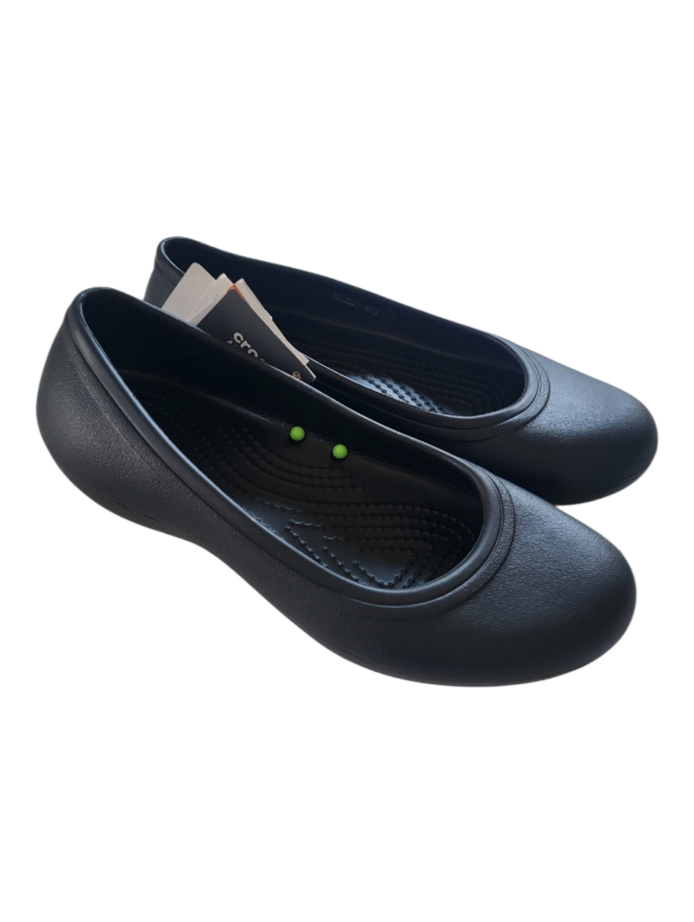 CROCS Black Women's Slip-On Ballet Flats Size 5